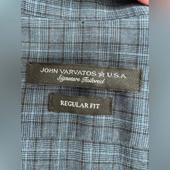 NWT John Varvatos Star USA Trim Fit Plaid Dress Shirt - Picture 12 of 16